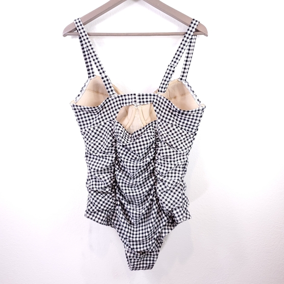 Old Navy Gingham One Piece Swim Suit - Picture 6 of 8